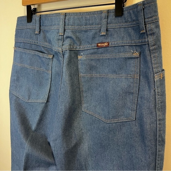 Men’s | Vintage Wrangler Buttonless Straight Jeans | Size 38x32 - Picture 5 of 9